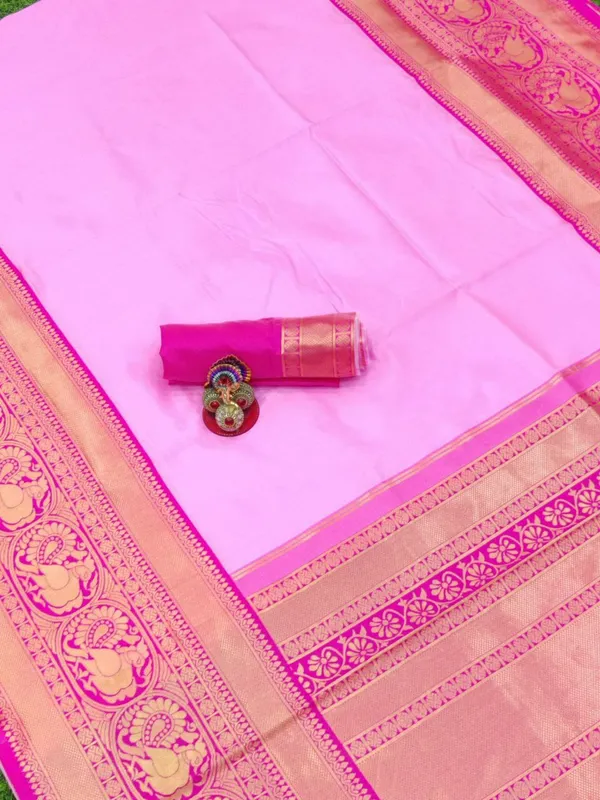 Pink_Embellished_Banarasi_Jacquard_Saree_(Pink)